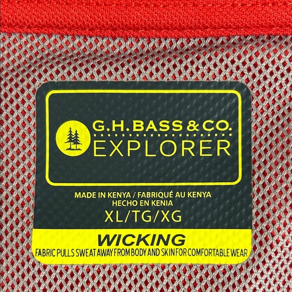 G.H.BASS Red Polo Shirt - Picture 3 of 7